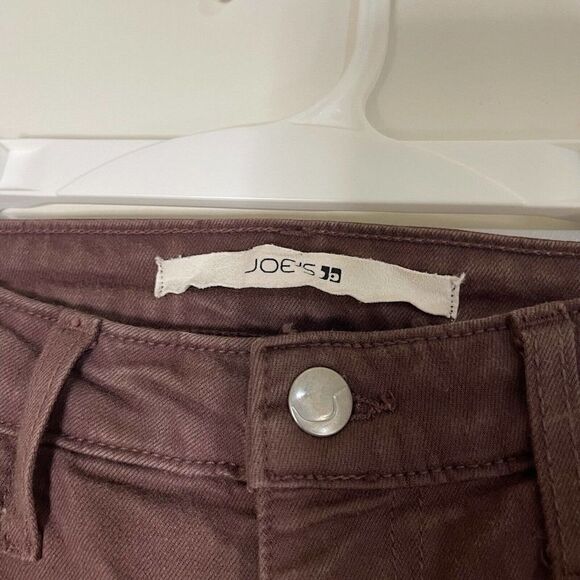 Joe's Jeans Maroon burgundy mid rise Skinny denim jeans size US 27 - Picture 2 of 5